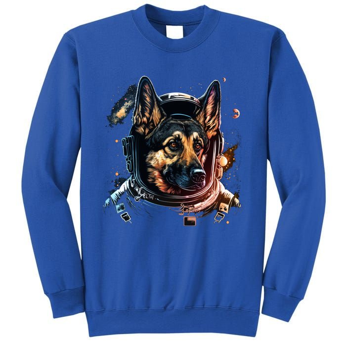 Outer Space Alsatian On Galaxy Astronaut Ger Shepherd Gift Sweatshirt