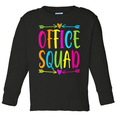 Office Squad Administrative Assistant Admin School Secretary Toddler Long Sleeve Shirt