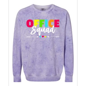 Office Squad Administrative Professionals Day Gift Colorblast Crewneck Sweatshirt