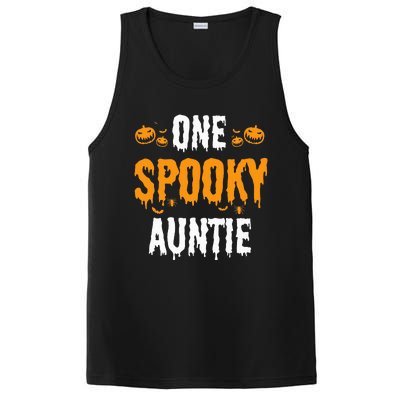 One Spooky Auntie Aunt Matching Family Halloween PosiCharge Competitor Tank