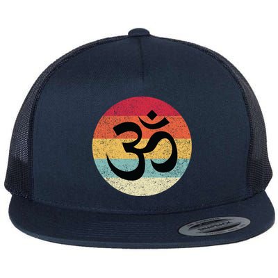 Om Symbol Aum Ohm Hindu Zen Tantra Yoga Day Namaste Cool Gift Flat Bill Trucker Hat