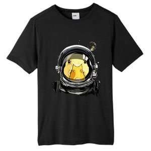 Outer Space Astronaut Duck Face Galaxy Waterfowl Hunting Tall Fusion ChromaSoft Performance T-Shirt