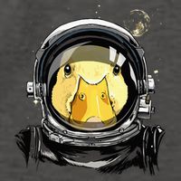 Outer Space Astronaut Duck Face Galaxy Waterfowl Hunting Vector Backpack