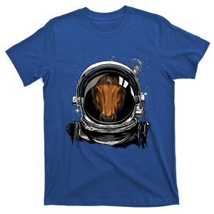 Outer Space Astronaut Horse Face Cow Horse Lover Galaxy Gift T-Shirt