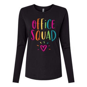 Office Squad Administrative Assistant Gift School Secretary Womens Cotton Relaxed Long Sleeve T-Shirt