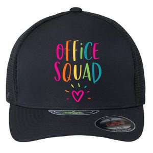 Office Squad Administrative Assistant Gift School Secretary Flexfit Unipanel Trucker Cap