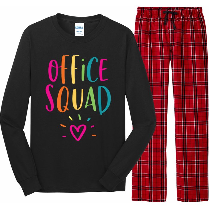 Office Squad Administrative Assistant Gift School Secretary Long Sleeve Pajama Set