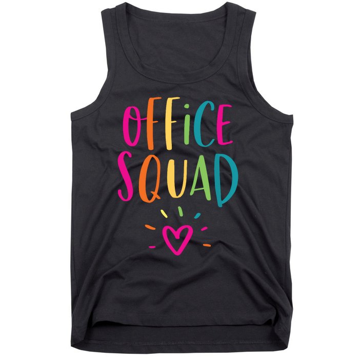 Office Squad Administrative Assistant Gift School Secretary Tank Top