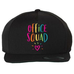 Office Squad Administrative Assistant Gift School Secretary Wool Snapback Cap