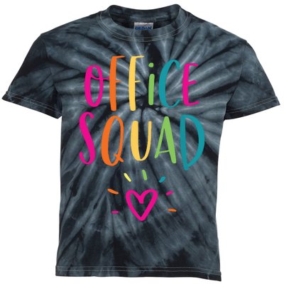 Office Squad Administrative Assistant Gift School Secretary Kids Tie-Dye T-Shirt