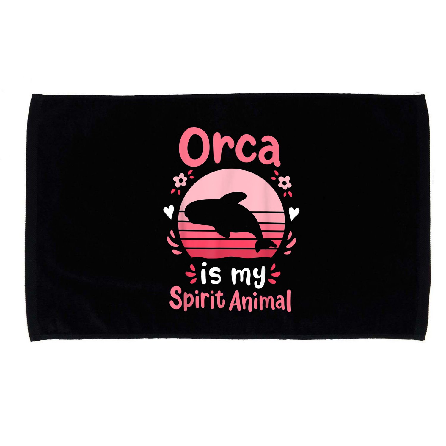 Orca Spirit Animal Microfiber Hand Towel