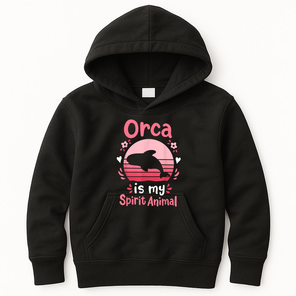 Orca Spirit Animal Kids Hoodie