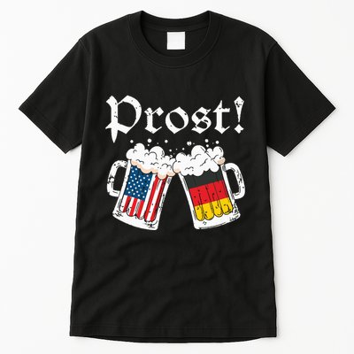 Oktoberfest Shirts American German Flag Beer Prost Tall T-Shirt