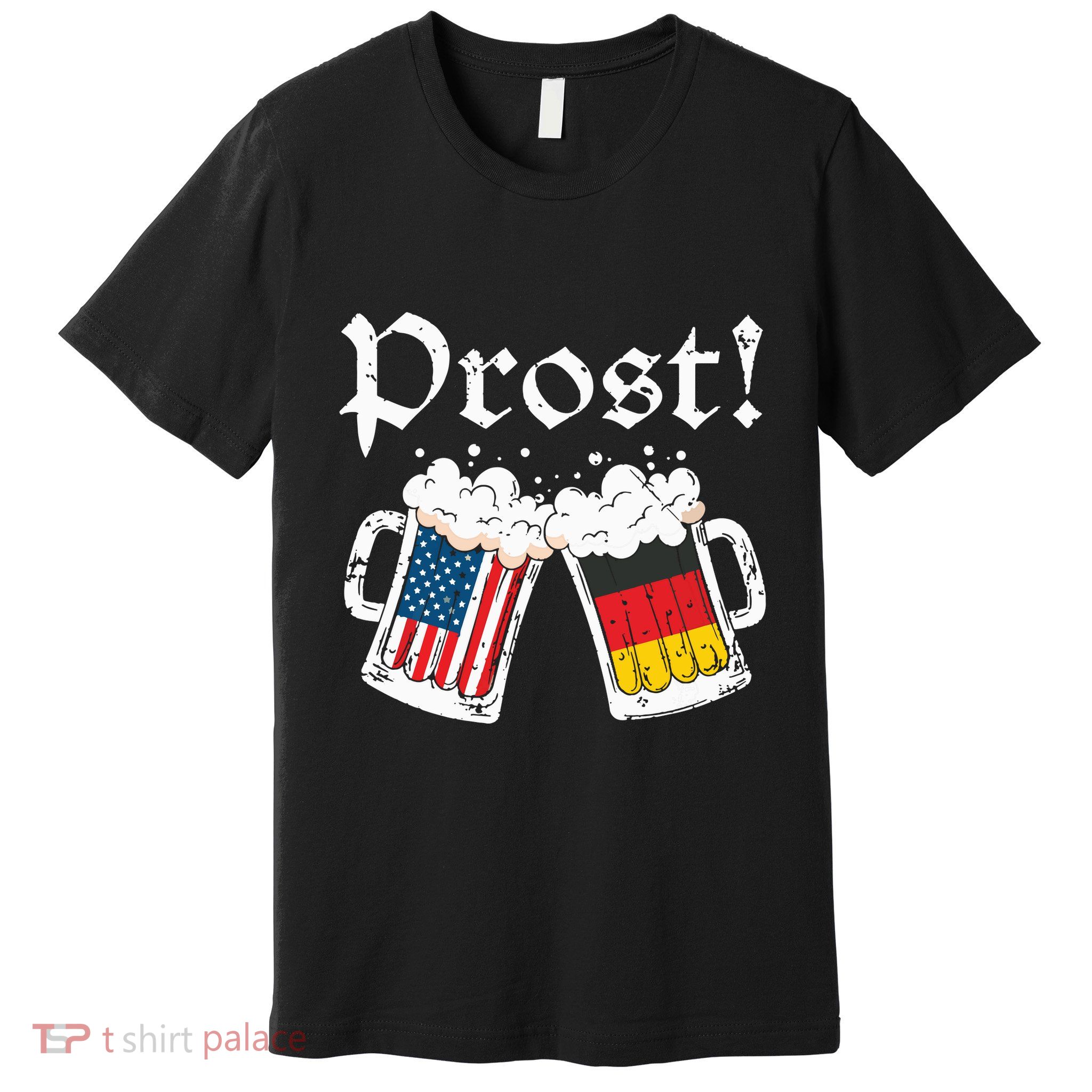 Oktoberfest Shirts American German Flag Beer Prost Premium T-Shirt