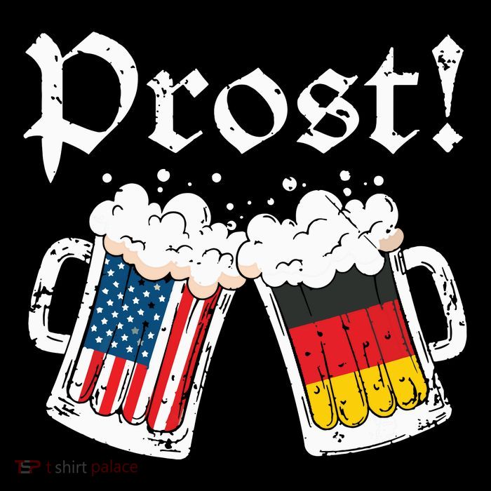 Oktoberfest Shirts American German Flag Beer Prost Baby Bodysuit