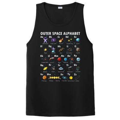 Outer Space Alphabet Kindergarten Teachers 1st Day Of School PosiCharge Competitor Tank