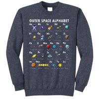 Outer Space Alphabet Kindergarten Teachers 1st Day Of School Sweatshirt