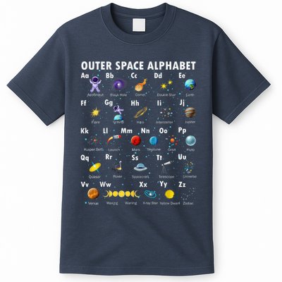 Outer Space Alphabet Kindergarten Teachers 1st Day Of School T-Shirt