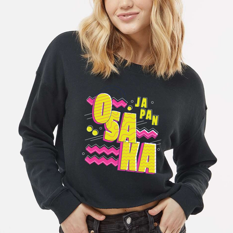 Osaka Japan Cropped Pullover Crew