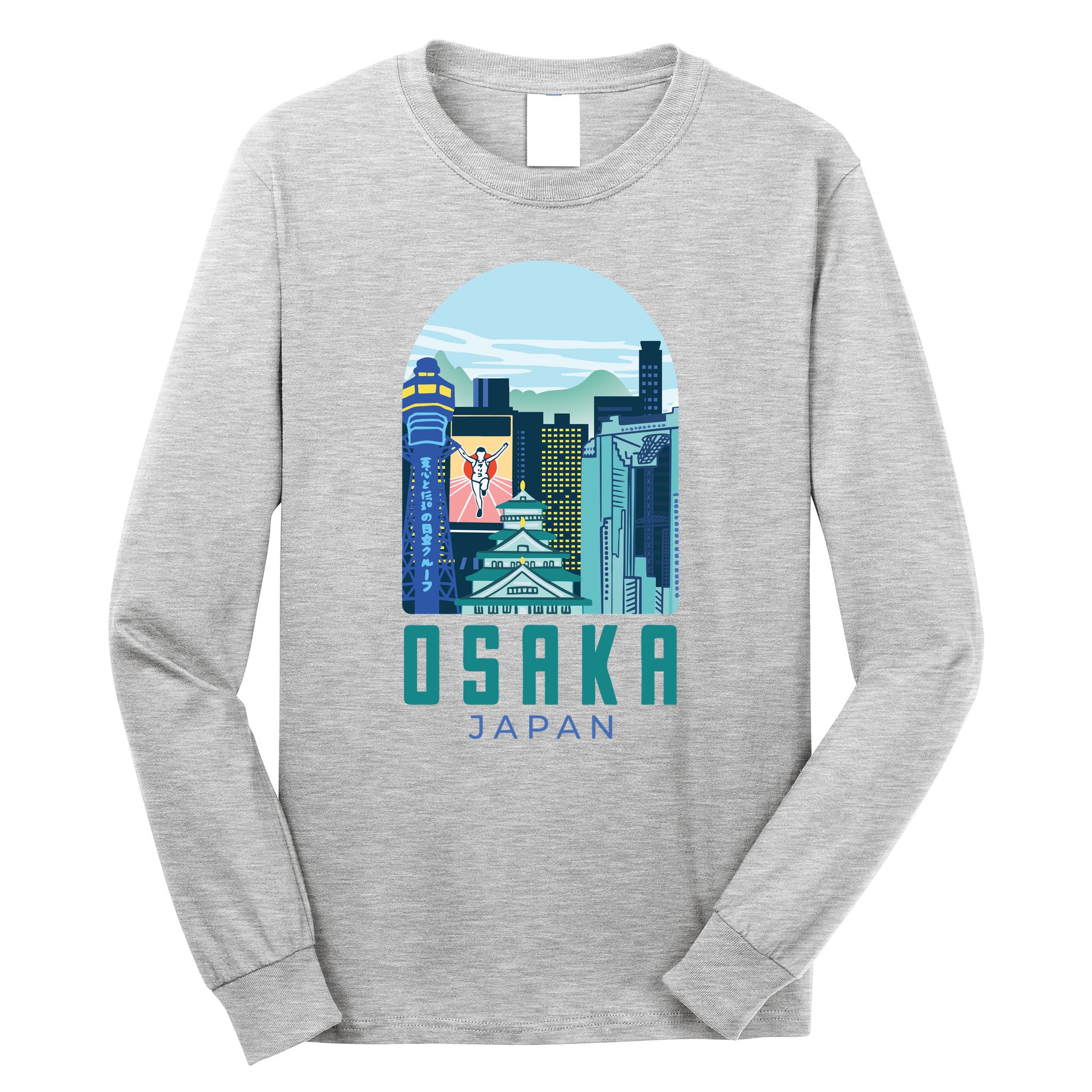 Osaka Japan City Long Sleeve Shirt
