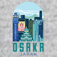 Osaka Japan City Tall T-Shirt