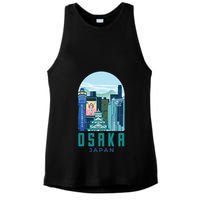 Osaka Japan City Ladies PosiCharge Tri-Blend Wicking Tank