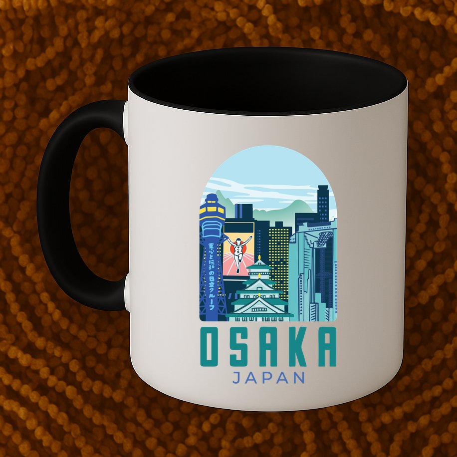 Osaka Japan City Mug