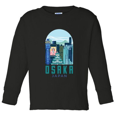 Osaka Japan City Toddler Long Sleeve Shirt