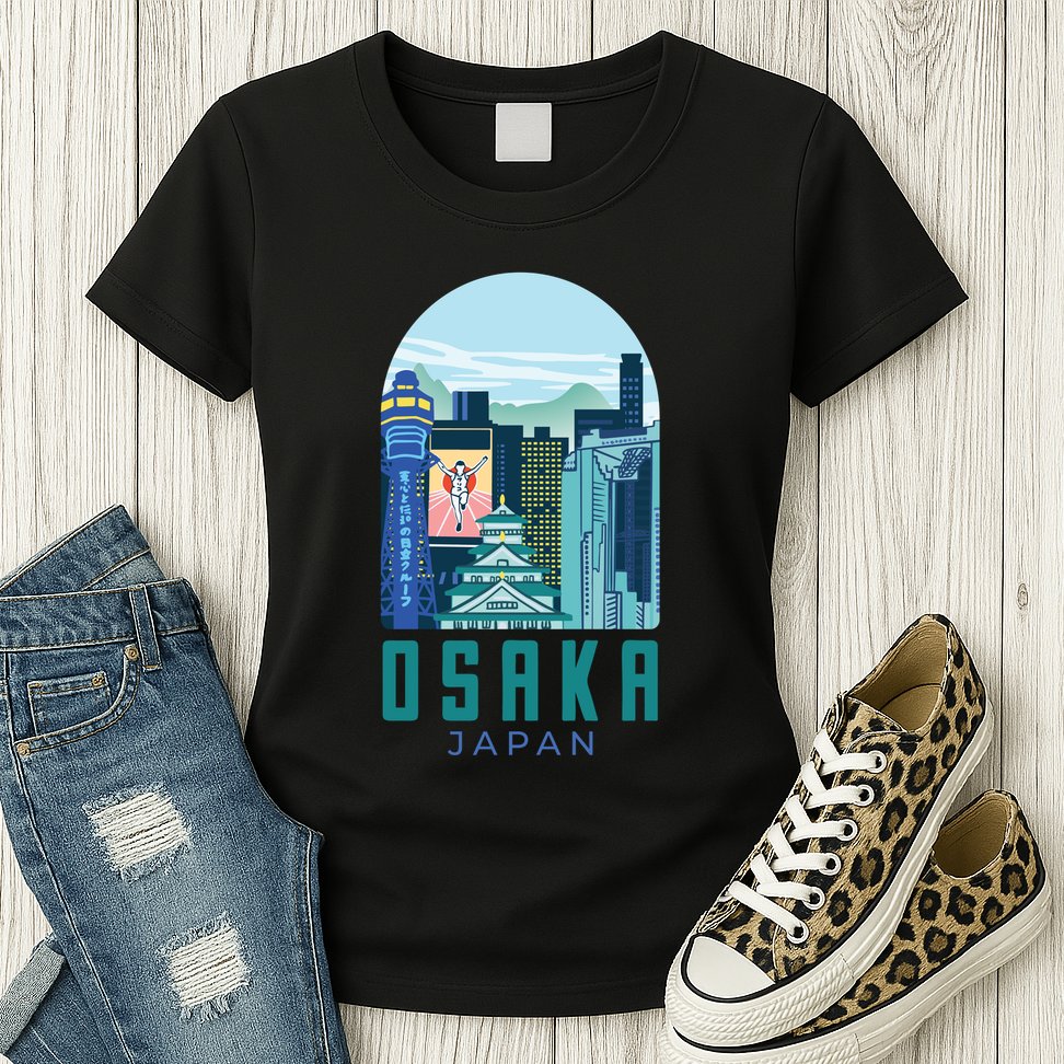 Osaka Japan City Womens T-Shirt