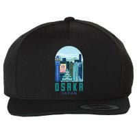 Osaka Japan City Wool Snapback Cap