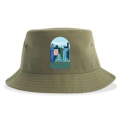 Osaka Japan City Sustainable Bucket Hat