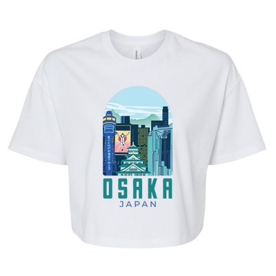 Osaka Japan City Bella+Canvas Jersey Crop Tee