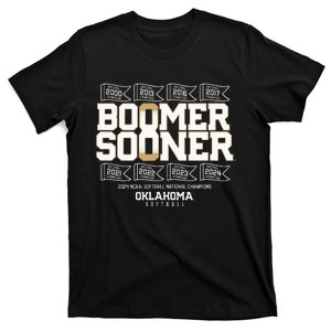 Oklahoma Softball Boomer Sooner 8time Champs T-Shirt