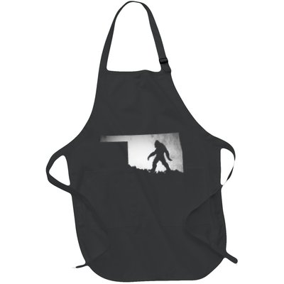 Oklahoma Sasquatch Bigfoot Full-Length Apron With Pockets