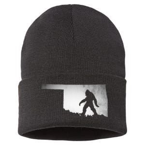 Oklahoma Sasquatch Bigfoot Sustainable Knit Beanie