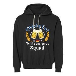 Oktoberfest Squad Bavarian Festival Munich Beer Garment-Dyed Fleece Hoodie