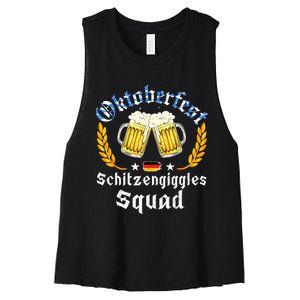 Oktoberfest Squad Bavarian Festival Munich Beer Women's Racerback Cropped Tank