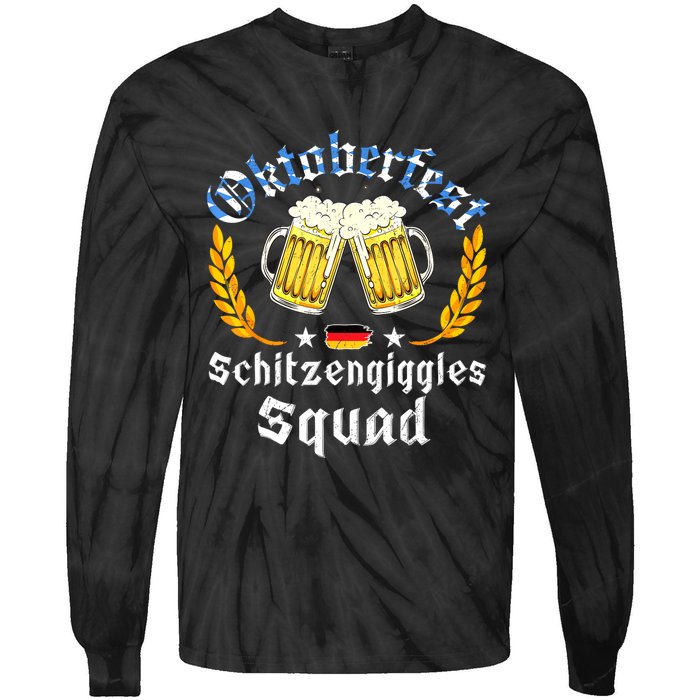 Oktoberfest Squad Bavarian Festival Munich Beer Tie-Dye Long Sleeve Shirt