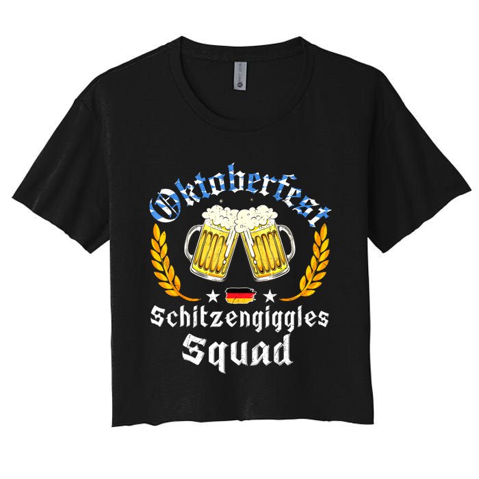 Oktoberfest Squad Bavarian Festival Munich Beer Women's Crop Top Tee