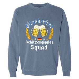 Oktoberfest Squad Bavarian Festival Munich Beer Garment-Dyed Sweatshirt