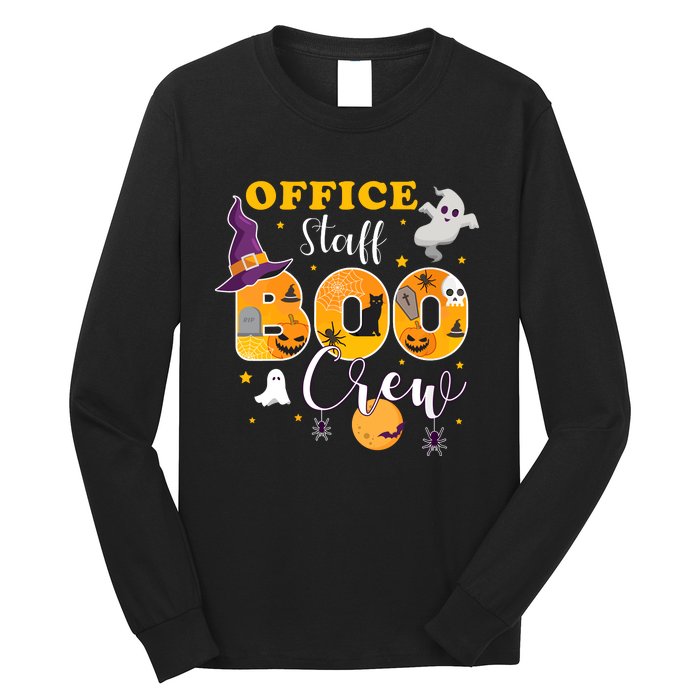 Office Staff Boo Crew Matching Halloween Costume Long Sleeve Shirt