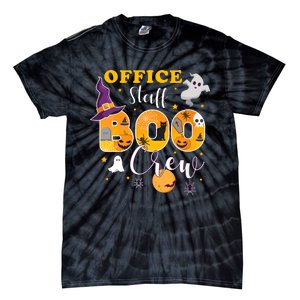 Office Staff Boo Crew Matching Halloween Costume Tie-Dye T-Shirt