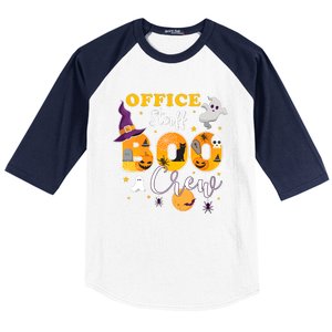 Office Staff Boo Crew Matching Halloween Costume Baseball Sleeve Shirt