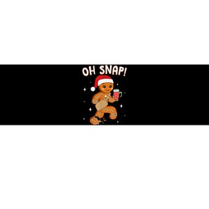 Oh Snap! Bougie Gingerbread Man Cookie Funny Christmas Bumper Sticker