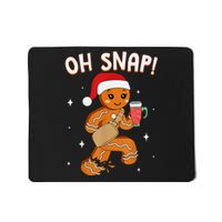 Oh Snap! Bougie Gingerbread Man Cookie Funny Christmas Mousepad