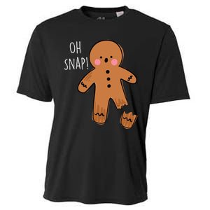 Oh Snap Broken Leg Injury Broken Bones Hospital Gingerbread Cooling Performance Crew T-Shirt