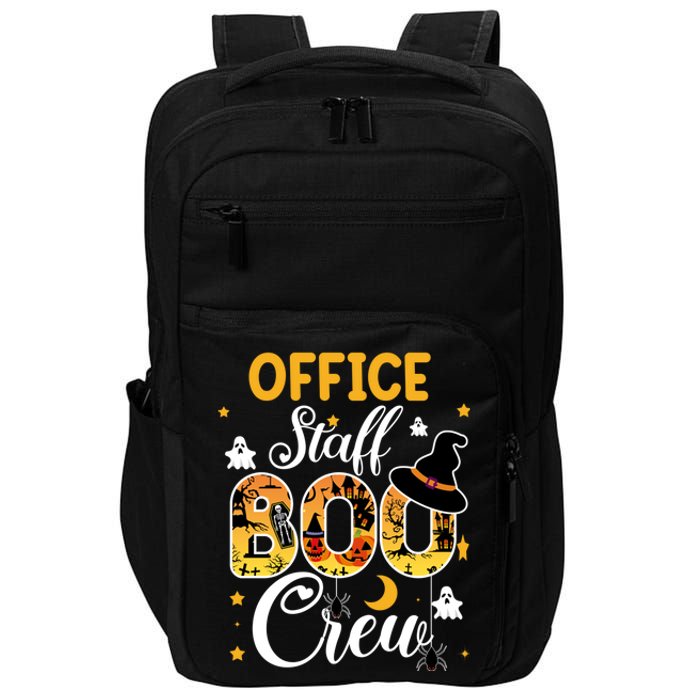 Office Staff Boo Crew Funny Halloween Matching Costume Impact Tech Backpack