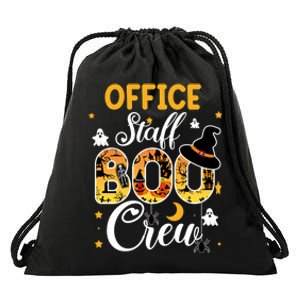 Office Staff Boo Crew Funny Halloween Matching Costume Drawstring Bag