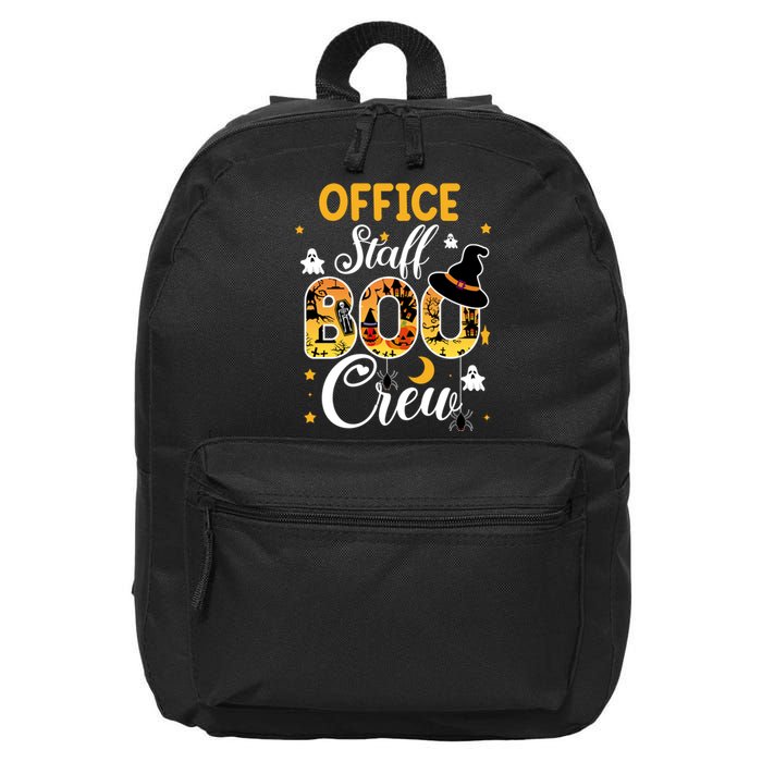 Office Staff Boo Crew Funny Halloween Matching Costume 16 in Basic Backpack