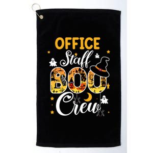 Office Staff Boo Crew Funny Halloween Matching Costume Platinum Collection Golf Towel